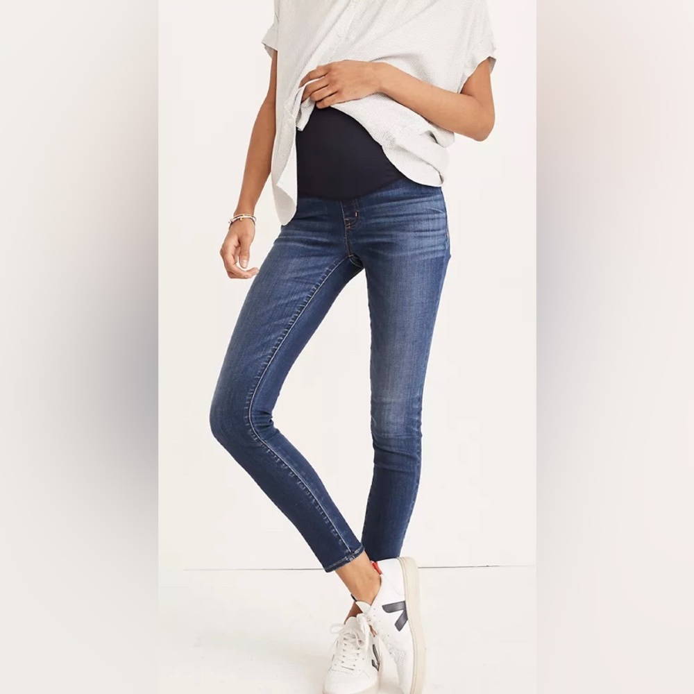 Madewell maternity over the belly skinny jeans